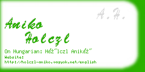 aniko holczl business card